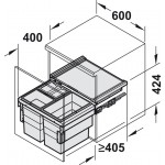 3608-631 Hailo AS Cargo 60 Waste Bin 3608-631 Hailo AS Cargo 60 Waste Bin
